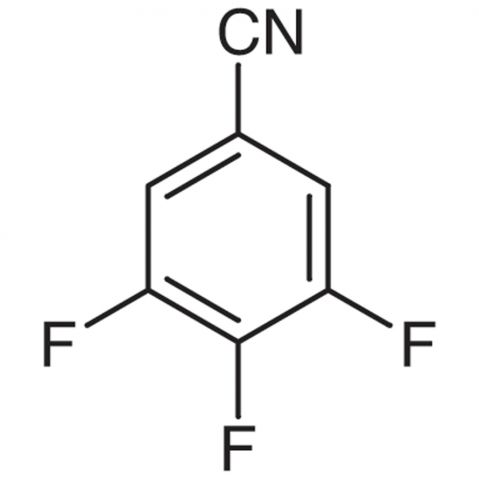 3,4,5-Trifluorobenzonitrile 化学構造