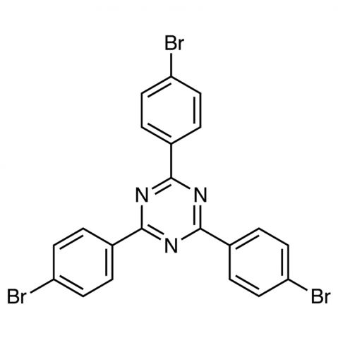 2,4,6-Tris(4-bromophenyl)-1,3,5-triazine Chemische Struktur