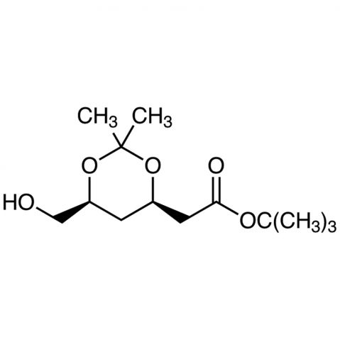 tert-Butyl (4R,6S)-6-(Hydroxymethyl)-2,2-dimethyl-1,3-dioxane-4-acetate Chemical Structure