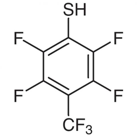 2,3,5,6-Tetrafluoro-4-(trifluoromethyl)benzenethiol 化学構造