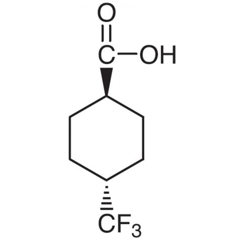 trans-4-(Trifluoromethyl)cyclohexanecarboxylic Acid التركيب الكيميائي