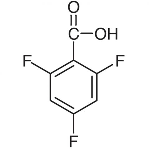 2,4,6-Trifluorobenzoic Acid Chemische Struktur