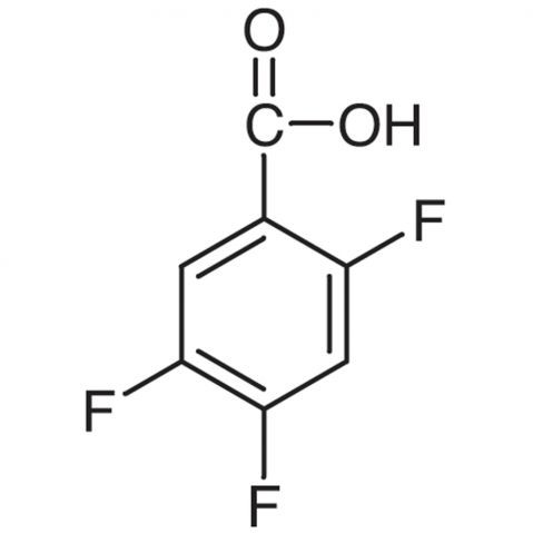 2,4,5-Trifluorobenzoic Acid 化学構造