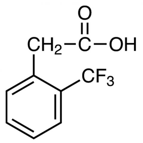 2-(Trifluoromethyl)phenylacetic Acid 化学構造