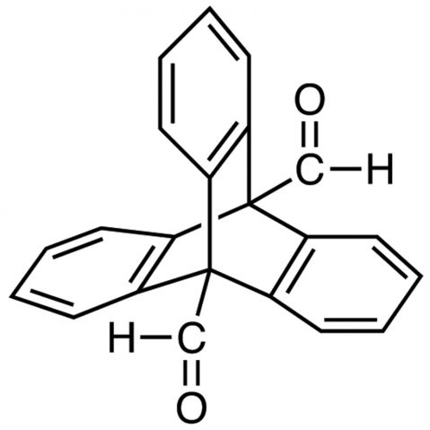 Triptycene-9,10-dicarboxaldehyde Chemische Struktur