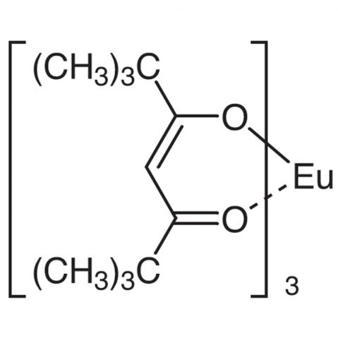 Tris(2,2,6,6-tetramethyl-3,5-heptanedionato)europium(III) [NMR Shift Reagent] Chemical Structure