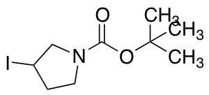 tert-butyl 3-iodopyrrolidine-1-carboxylate 化学構造