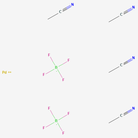 Tetrakis(acetonitrile)palladium(II) tetrafluoroborate Chemical Structure