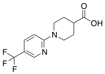 1-(5-(Trifluoromethyl)pyridin-2-yl)piperidine-4-carboxylic acid التركيب الكيميائي