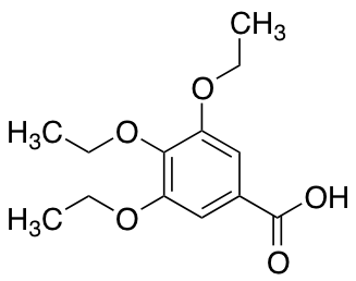 3,4,5-Triethoxybenzoic acid Chemische Struktur