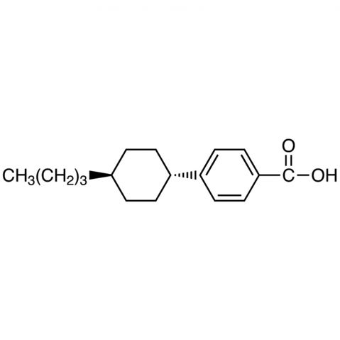 4-(trans-4-Butylcyclohexyl)benzoic acid Chemische Struktur