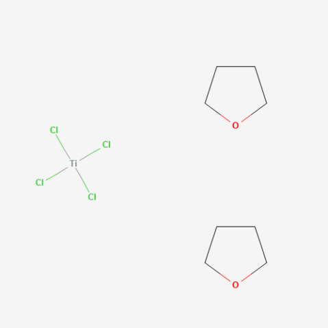 Titanium(IV) chloride tetrahydrofuran complex 化学構造