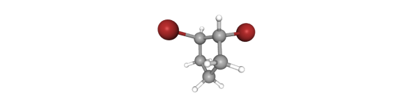 trans-1,2-Dibromocyclopentane Chemische Struktur