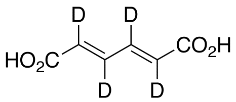 trans,trans-Muconic Acid-d4 Chemische Struktur