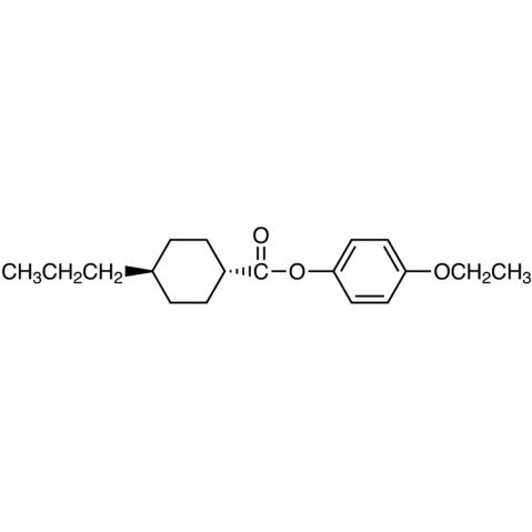 trans-4-Ethoxy-phenyl 4-propylcyclohexanecarboxylate Chemische Struktur