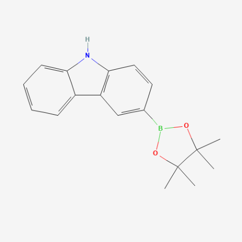 3-(4,4,5,5-Tetramethyl-1,3,2-dioxaborolan-2-yl)carbazole 化学構造