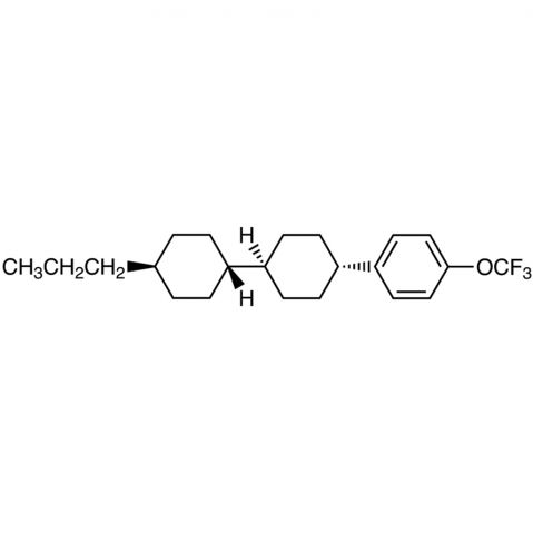 trans,trans-4'-Propyl-4-(4-trifluoromethoxyphenyl)bicyclohexyl Chemische Struktur