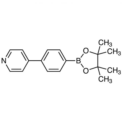 4-[4-(4,4,5,5-Tetramethyl-1,3,2-dioxaborolan-2-yl)phenyl]pyridine Chemical Structure