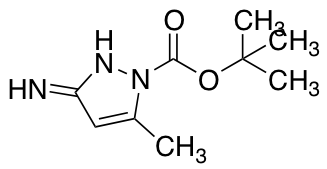 tert-Butyl 3-amino-5-methyl-1H-pyrazole-1-carboxylate Chemische Struktur