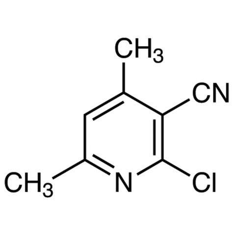 2-Chloro-4,6-dimethylpyridine-3-carbonitrile Chemical Structure