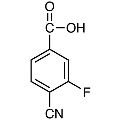 4-Cyano-3-fluorobenzoic acid Chemische Struktur