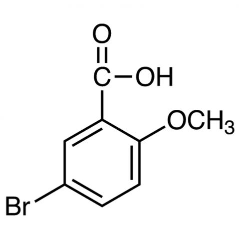 5-Bromo-2-methoxybenzoic acid 化学構造