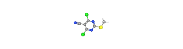 4,6-Dichloro-2-(methylthio)pyrimidine-5-carbonitrile التركيب الكيميائي