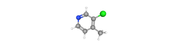 3-Chloro-4-methylpyridine Chemical Structure