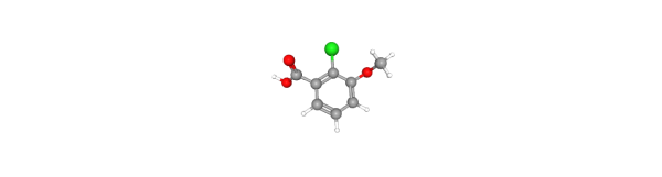 2-Chloro-3-methoxybenzoic acid 化学構造