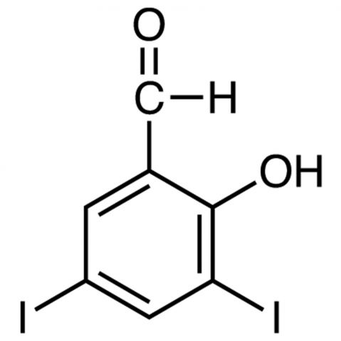 3,5-Diiodosalicylaldehyde التركيب الكيميائي