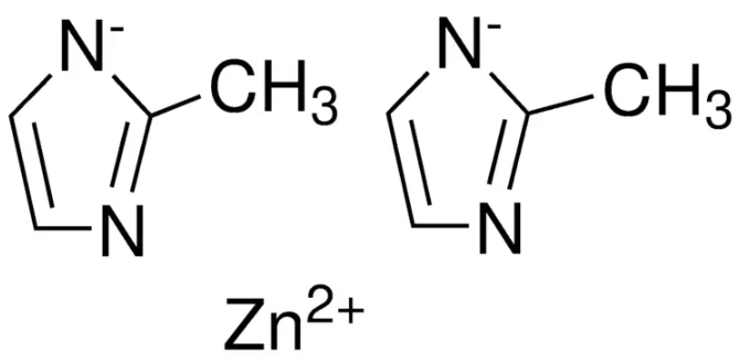 Zinc 2-methylimidazole MOF (ZIF-8) 化学構造