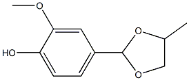 Vanillin Propylene Glycol Acetal Chemical Structure