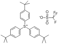 Tris(4-tert-butylphenyl)sulfonium triflate Chemical Structure