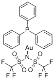 Triphenylphosphinegold(I) bis(trifluoromethanesulfonyl)imidate Chemical Structure