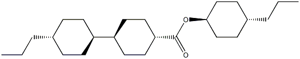 trans-4-Propylcyclohexyl trans，trans-4'-Propylbicyclohexyl-4-carboxylate Chemical Structure