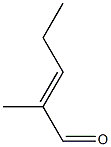 trans-2-Methyl-2-pentenal Chemical Structure