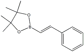 Trans-2-(4，4，5，5-tetramethyl-1，3，2-dioxaborolan-2-yl)styrene Chemische Struktur