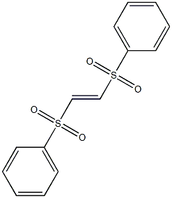 trans-1，2-Bis(phenylsulfonyl)ethylene Chemische Struktur