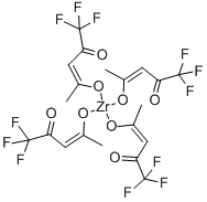 Tetrakis(trifluoro-2，4-pentanedionato)zirconium(IV) Chemical Structure