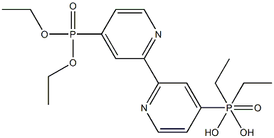 TETRAETHYL 2，2'-BIPYRIDINE-4，4'-BISPHOSPHONATE 化学構造