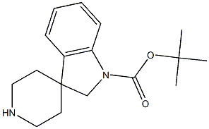 tert-Butyl spiro[indoline-3，4'-piperidine]-1-carboxylate Chemical Structure