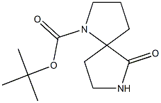 tert-Butyl 9-oxo-4，8-diazaspiro[4.4]nonane-4-carboxylate 化学構造