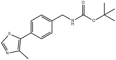 tert-butyl 4-(4-methylthiazol-5-yl)benzylcarbamate Chemical Structure