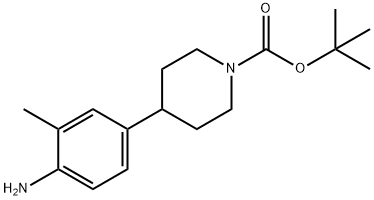 tert-Butyl 4-(4-amino-3-methylphenyl)piperidine-1-carboxylate Chemische Struktur