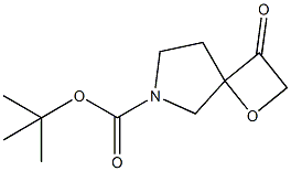 tert-Butyl 3-oxo-1-oxa-6-azaspiro-[3.4]octane-6-carboxylate Chemical Structure