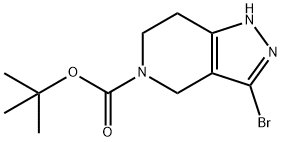 tert-Butyl 3-bromo-6，7-dihydro-1H-pyrazolo[4，3-c]pyridine-5(4H)-carboxylate Chemical Structure