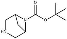 tert-Butyl 3，6-diazabicyclo[3.1.1]heptane-6-carboxylate 化学構造