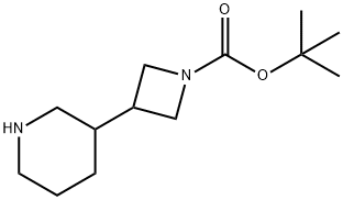 tert-Butyl 3-(piperidin-3-yl)azetidine-1-carboxylate Chemische Struktur