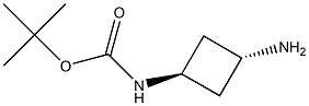 tert-Butyl (trans-3-aminocyclobutyl)carbamate Chemical Structure