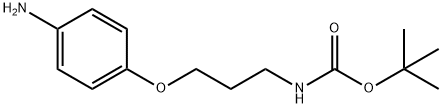 Tert-butyl (3-(4-aminophenoxy)propyl)carbamate 化学構造